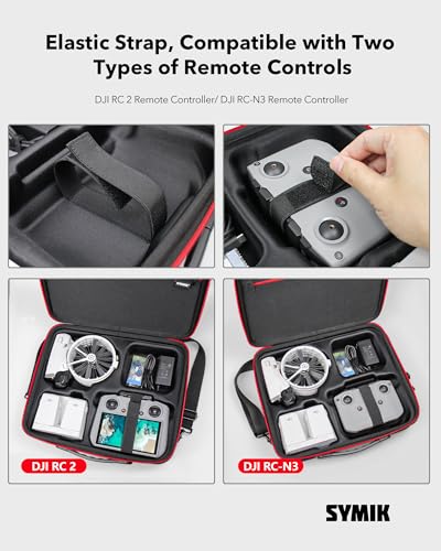 SYMIK Carrying Case for DJI Flip, fits RC 2/RC-N3/Charging Hub/Batteries
