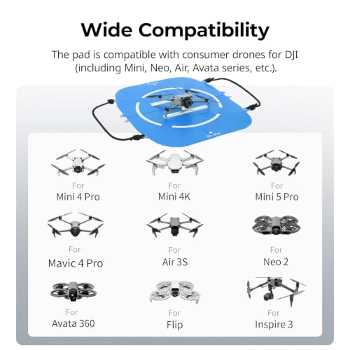 SMALLRIG Foldable Landing Pad for DJI Drones, Fast-fold Landing Platform