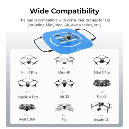 SMALLRIG Foldable Landing Pad for DJI Drones, Fast-fold Landing Platform