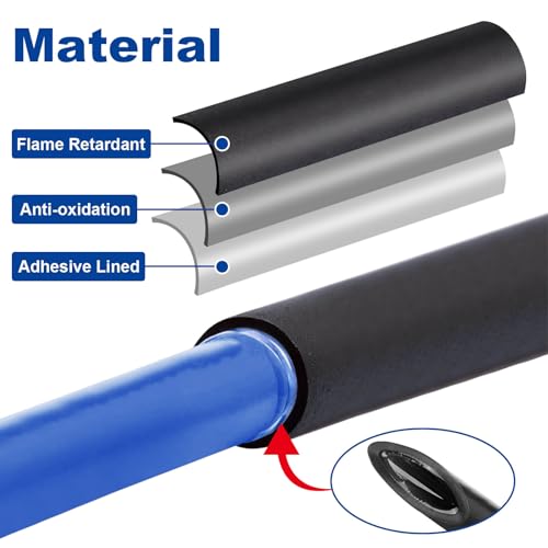 1/2" Heat Shrink Tubing, 32.8 Feet Roll Industry Marine Grade 3:1 Shrink Ratio Shrink tubing, Adhesive Lined Heat Shrink Tube, 1/2 Waterproof Shrink Tube for Wires Home Marine Automotive-Black - size: 1/2" -32.8 Feet