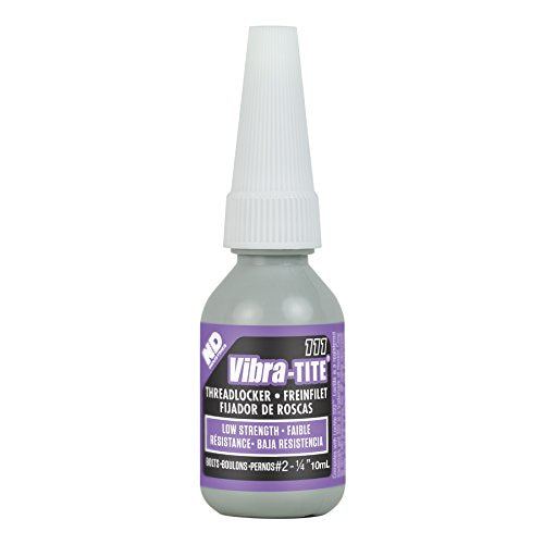 Vibra-TITE - 11110 111 Low Strength Removable Anaerobic Threadlocker, 10ml Bottle, Purple - size: 10 mililiters