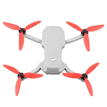 BTG Quick Release Three-Blade Propellers Blades Compatible with DJI Mavic Mini/Mini 2 / Mini 4K Drone (Red)