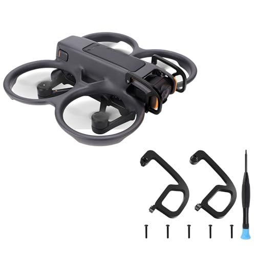 Gimbal Bumper Guard Protector for DJI Avata 2, Lens Safety Bumper Aluminum Alloy Protect Bar Anti-Collision for Avata 2 FPV Drone Accessories (Black) - color: Black