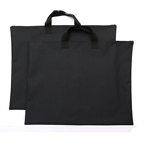 600D Portfolio Waterproof With Handle And Zipper For Student and Artist 2-pack - size: Large