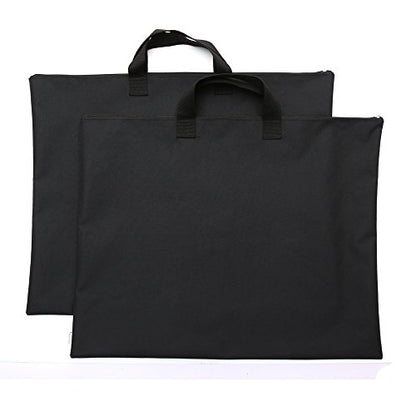600D Portfolio Waterproof With Handle And Zipper For Student and Artist 2-pack - size: Large