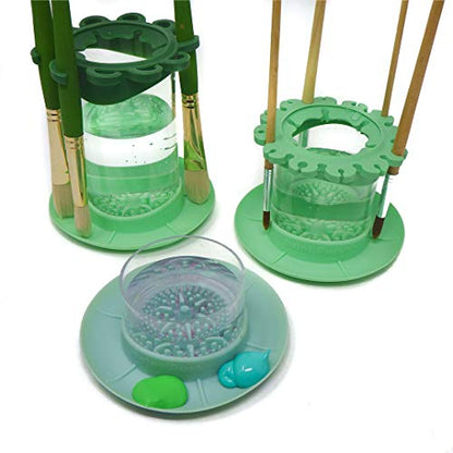 Paint Puck Ultimate Rinse Cup Paint Brush Cleaner, Mug (4 in), Green - color: Green, size: Mug