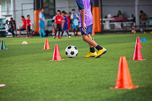 9 Inch Plastic Training Traffic Cones, Sport Cones, Set of 10/12/24 - color: 10 Pack Orange