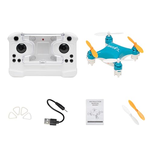 Drone Mini Remote Control Aircraft New Children's Toy Micro Aircraft Fixed Height Quadcopter Electronic Gadget (Blue) - color: Single Battery Version-Blue
