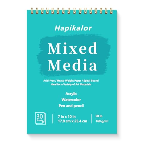 Mixed Media Sketchbook 7"x10" Multimedia Sketchbook, 30 Sheets Sketch Book - size: 7" x 10"