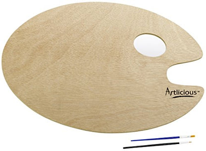 8x10 Canvas Boards & 1 Pack Wooden Paint Tray Palette