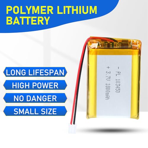 103450 3.7V Lipo Battery 2000mAh 103450 Rechargeable Lithium - size: 103450 2000mAh