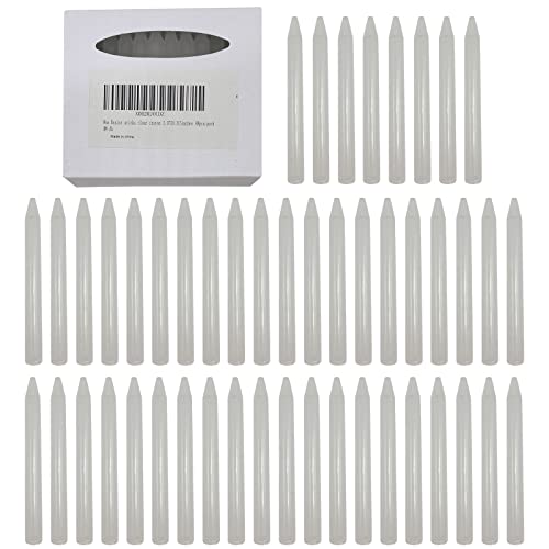 N/C Wax Resist sticks clear crayon for watercolor bulk 3.07X0.315inches 48pcs/pack waterproofing