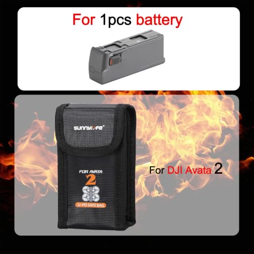 Lipo Battery Bag for DJI Avata 2 Battery Storage - For 1 Batteries - size: For 1 Battery