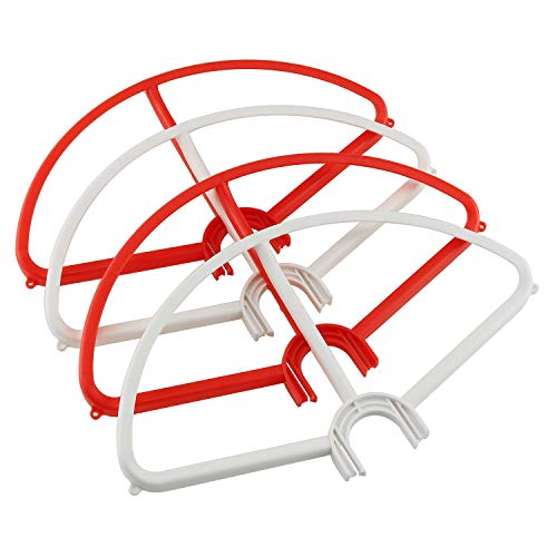 DGZZI Propeller Protector 1Set Red and White Propeller Blade Crash Guard Cover Bumper for Phantom 3