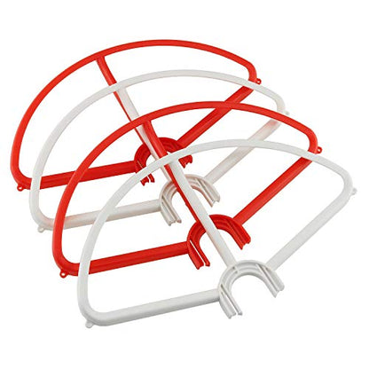 DGZZI Propeller Protector 1Set Red and White Propeller Blade Crash Guard Cover Bumper for Phantom 3