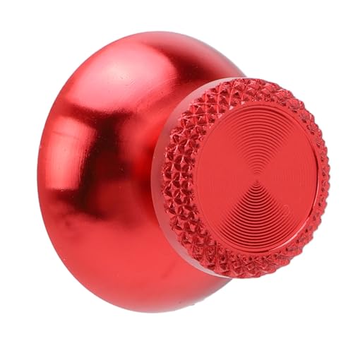 Pomya Thumbsticks for Controller, 2Pcs Metal Thumb Grip Replacement for Handheld Game Console, Aluminum Alloy Analog Thumb Sticks Accessories (Red) - color: Red