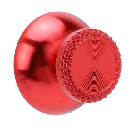 Pomya Thumbsticks for Controller, 2Pcs Metal Thumb Grip Replacement for Handheld Game Console, Aluminum Alloy Analog Thumb Sticks Accessories (Red) - color: Red