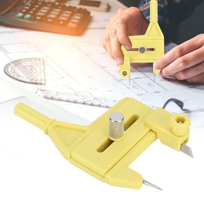 Adjustable Radius 1.5-50mm Compass Circle Cutter Rotaries Cutting Tool for DIY Craft, Paper, Fabric, and Scrapbooking