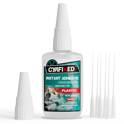 Plastic Super Glue 2oz CA Adhesive for 3D Printing Model PLA ABS EVA PC - size: 2 oz, style: Plastic