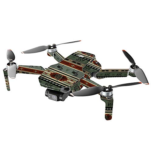 MightySkins Compatible With DJI Mini 2 Portable Drone - Cabin Stripes | Protective, Durable, and Unique Vinyl Decal wrap cover | Easy To Apply, Remove, and Change Styles | Made in the USA - color: Cabin Stripes