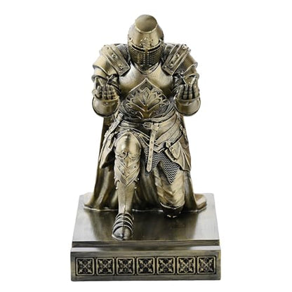 Medieval Templar Vanguard Officer Knight Pen Holder Desk Organizers Bronze - color: Bronze