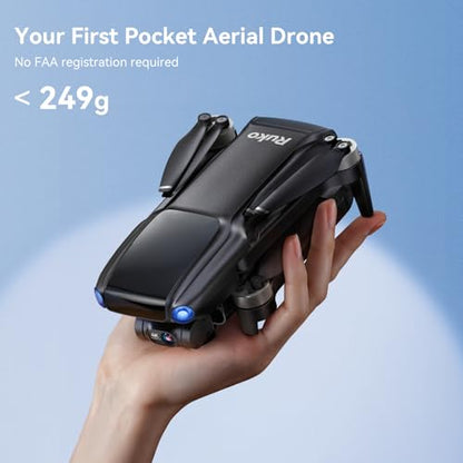 Ruko U11MINI 4K (RC3), Beginner Drone with Touchcreen Controller and Ruko PD65W USB C Charger