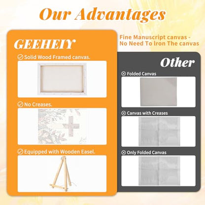 4 Pack Framed Paint by Numbers Kit for Adults, Christian, 8 x 12 Inch - color: TRTDOP4F202