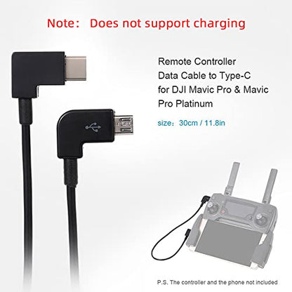 cablecc Remote Controller OTG Data Cable Type-C to Micro USB Compatible with FPV Aerial Photography Mavic Pro Platinum Mavic Pro RC Accessories - style: Type-C to Micro USB