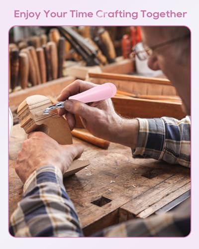 UCEC Pink 6-Blade Linocut Carving Kit for Stamp Making & Block Printing - color: 1pc Linoleum Knife(pink)