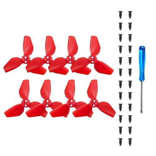 sea jump 8PCS Propeller Suitable for DJI NEO Drone Accessories Handheld Quadcopter Drone 2016S Propeller Blades (Red) - color: Red