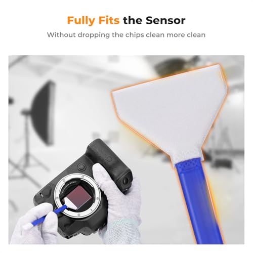 K&F CONCEPT 24mm Full-Frame Sensors Cleaning Swabs,with 5 Pack Swabs