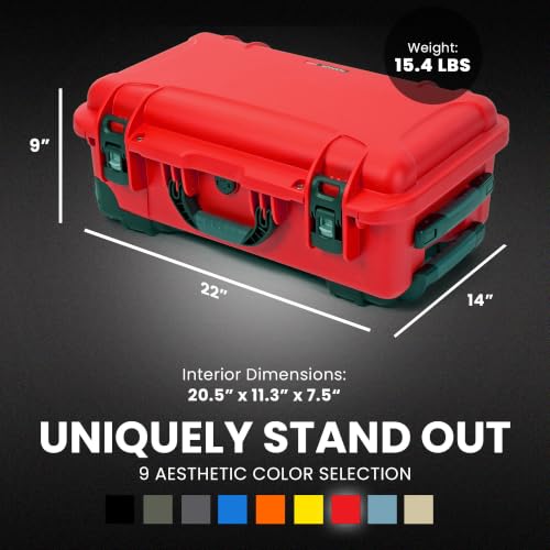 NANUK 935 Pro Photo Kit Camera Case, Waterproof Wheeled Hard Case, Carry-On