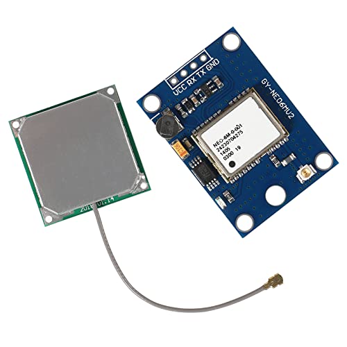 1 Set GY-NEO6MV2 NEO-6M GPS Module NEO6MV2 with Flight Control EEPROM MWC APM2.5 Large Antenna for Arduino, Raspberry Pi, ESP32(1PCS GPS Module) - color: 1PCS