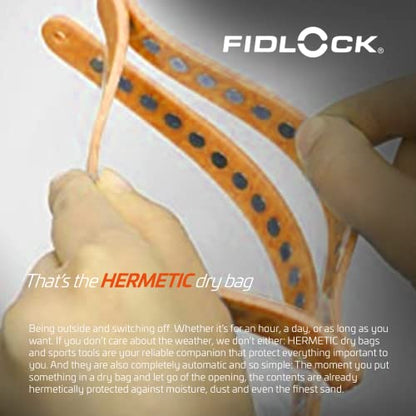 FIDLOCK Hermetic Dry Bag Flexible Magnetic Bag, Multi, Transparent Petrol - color: Transparent Petrol, size: Multi
