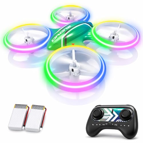 Mini Drone for Kids Beginners, RC Quadcopter with Altitude Hold, 3D Flips and LED Lights