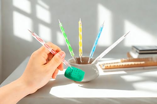 14 Pcs Polymer Clay Tools Acrylic Roller Clay Rolling Pins for Baking with Thickness Rings, Tissue Blade, Slicer Knife, Dotting Tools, Sculpting Earring and Jewelry Making Kit for Modeling and Shaping