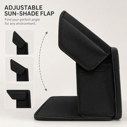 Anti-Glare Laptop Sun Shade for 14-Inch Notebook, Foldable Screen Hood for Outdoor Work