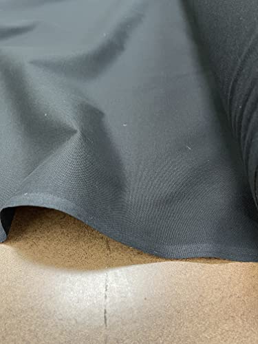 AK Trading CO. | Premium 10oz Black Cotton Duck Canvas Fabric | Heavyweight | 60'' Wide | Arts & Crafts, Upholstery, Home Projects - 2 Yards - color: Black, size: 2 YARDS