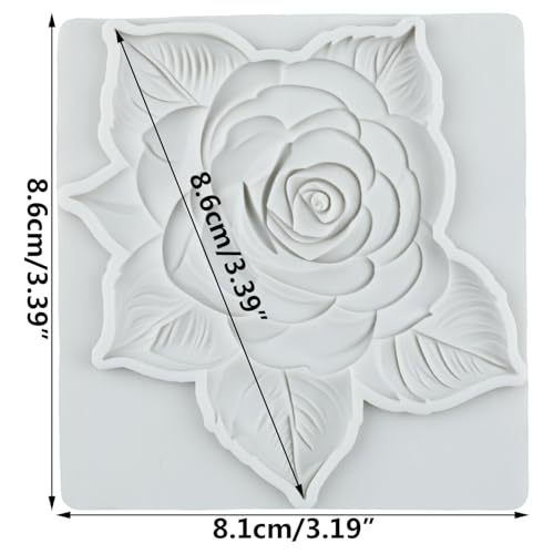 Rose Flower Silicone Mold Rose Flower Polymer Clay Molds - color: Style F