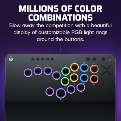 Turtle Beach Victrix Pro KO Leverless Esports All Button Fight Stick, Xbox - color: Gray