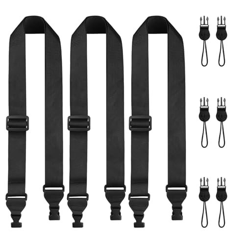 FIEIL 3 Pack Adjustable iPad Strap, Nylon Camera Strap, Comfortable Shoulder Strap for iPad Case, Cellphone Tablet, Camera, Laptop, Binocular, Luggage Bag(Black Universal Neck Lanyard) - color: Black
