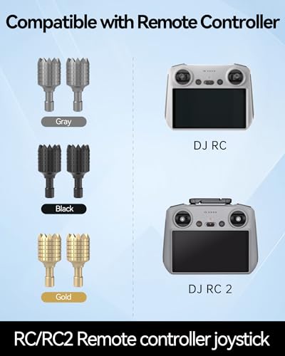 LKTOP DJI RC/RC 2 Joystick Control Sticks, 3 Pairs Replacemen - style: Joysticks (3 Pairs)