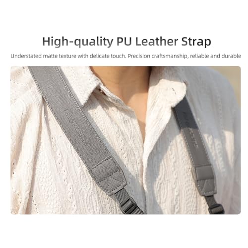 Neck Strap Lanyard Compatible for DJI RC Plus 2/1,PU Leather Neck Shoulder Strap with Buckle Lanyards for RC Plus 2/1 Remote Control with Screen Accessories