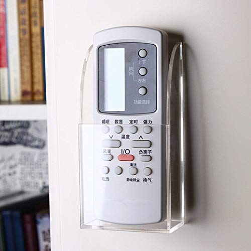 Remote Control Holder Organizer Wall Mount Acrylic Tidy for Air Conditioner, TV Box, Stereo, 1 Slot - style: 1 Compartment