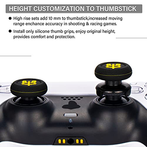 FPS Thumbstick Extender & Printing Rubber Silicone Grip Cover 2 Sets for PS5 & PS4 Controller (SAS Who Dares Wins) - color: 5