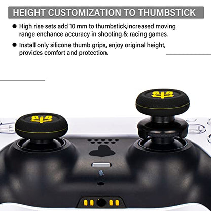 FPS Thumbstick Extender & Printing Rubber Silicone Grip Cover 2 Sets for PS5 & PS4 Controller (SAS Who Dares Wins) - color: 5