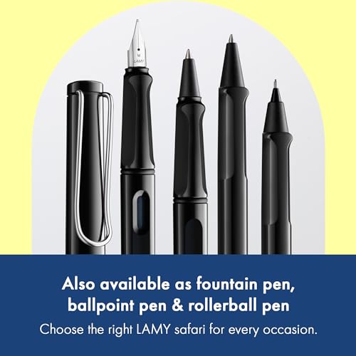 LAMY safari black - Mechanical Pencil with ergonomic grip & body made of robust ASA plastic - ideal for drawing & writing - including LAMY M 41 fine line refill 0.5 mm & eraser tip - color: Black