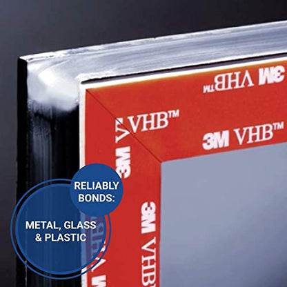 3M 1/2-5-RP32 VHB Tape 0.5 in width x 5 yd length (1 Roll),Gray