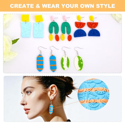 8 Pcs Non-Stick Polymer Clay Texture Rollers (Tropical & Coastal) - color: Tropical & Coastal