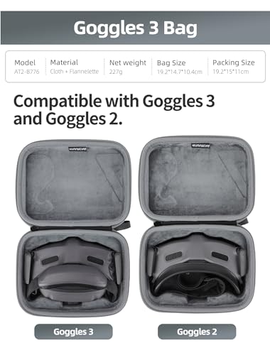 Anbee Hard Carrying Case for DJI Goggles 3/2, Portable Travel Storage Bag